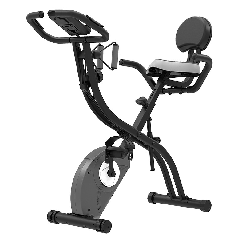 Home Gym Design - จักรยานออกกำลังกายแบบอยู่กับที่รุ่นใหม่ปี 2025 - สายพานแม่เหล็กปรับได้สำหรับใช้ในบ้านและดีไซน์พับเก็บได้สำหรับยิม