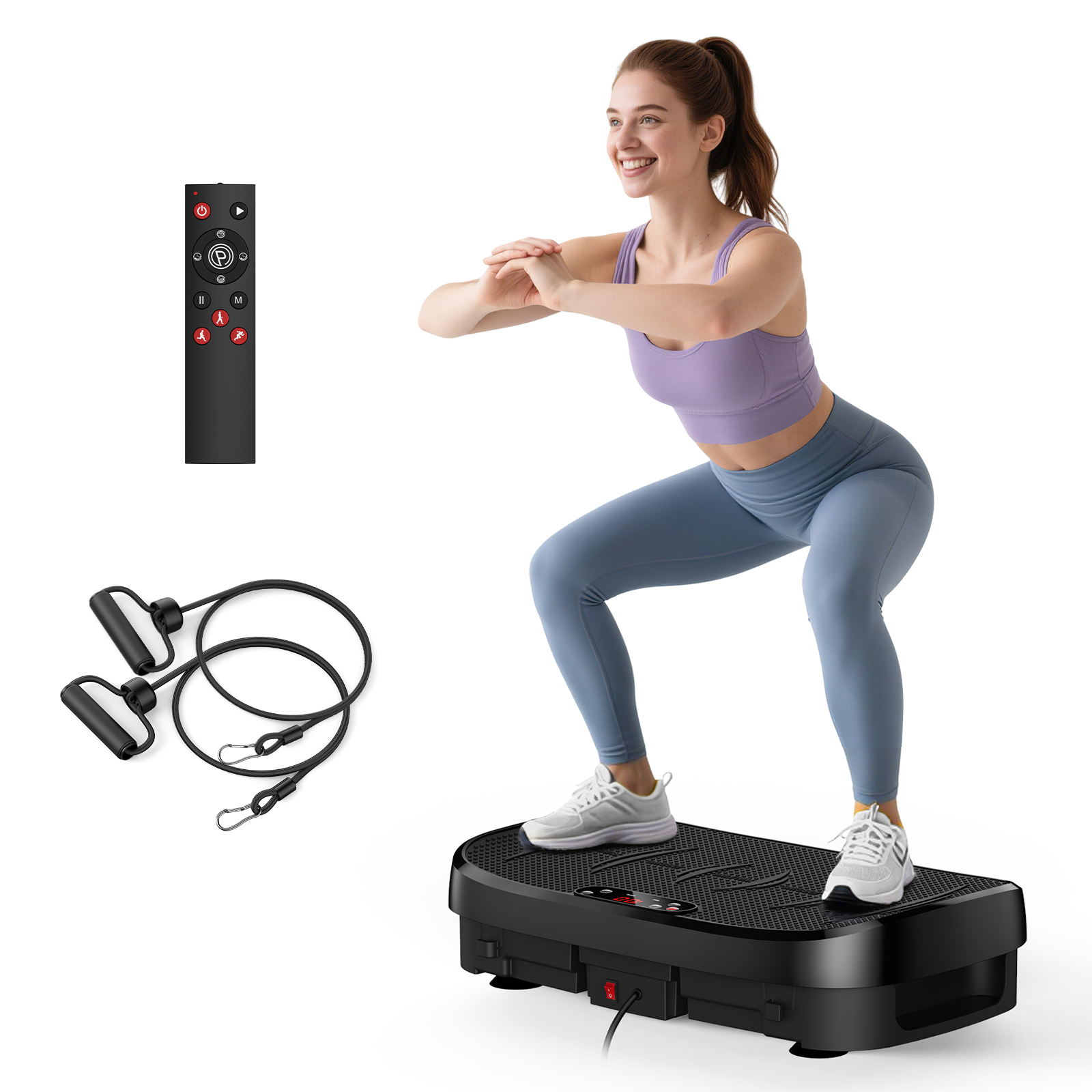 Home Gym Equipment Amazon - แผ่นสั่นสะเทือนสำหรับออกกำลังกาย ลดไขมัน กระชับสัดส่วนทั่วร่างกาย 120 ระดับ อุปกรณ์ออกกำลังกายที่บ้าน