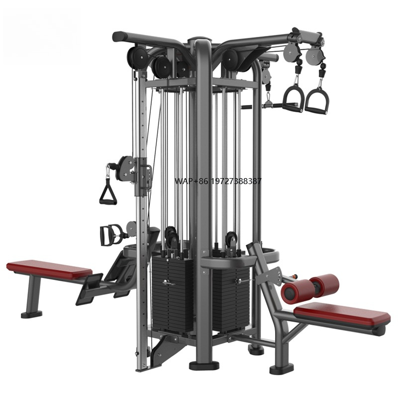 Home Gym Workout Equipment - เครื่องออกกำลังกายแบบมัลติสเตชั่น มัลติฟังก์ชั่น ผลิตจากเหล็ก สำหรับฝึกความแข็งแรงของร่างกายทั้งหมด เหมาะสำหรับใช้ในบ้าน