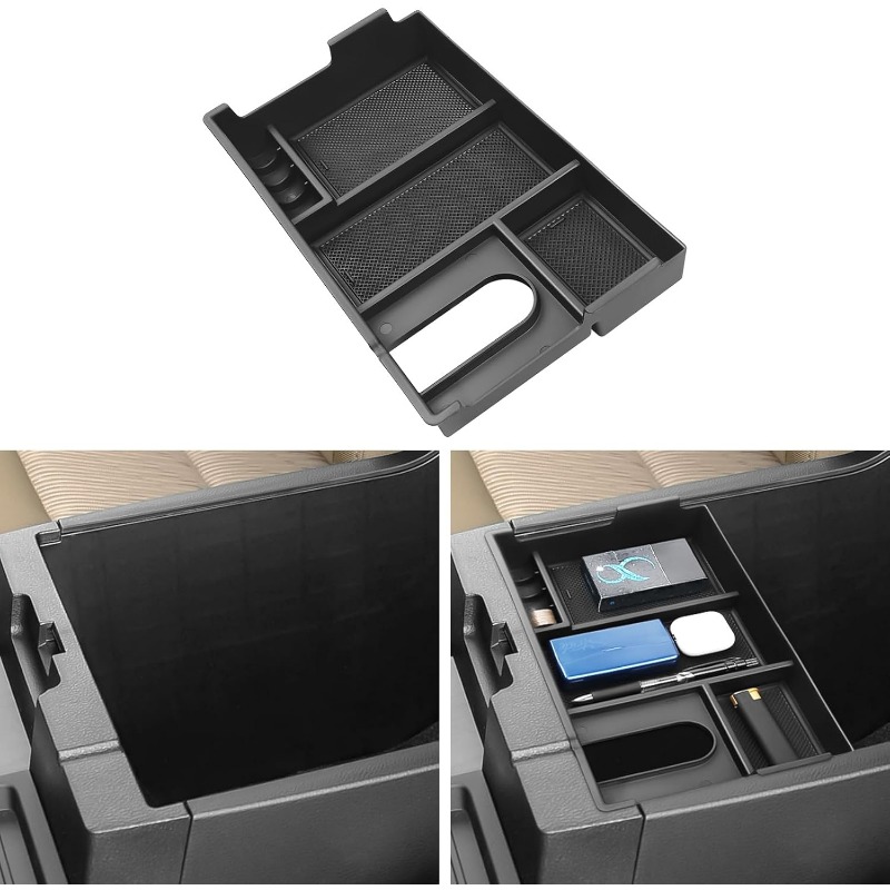 Plyo Box Set - คอนโซลกลางOrganizerใช้งานร่วมกับToyota Tundra 2007-2021 อุปกรณ์เสริม (Full Console