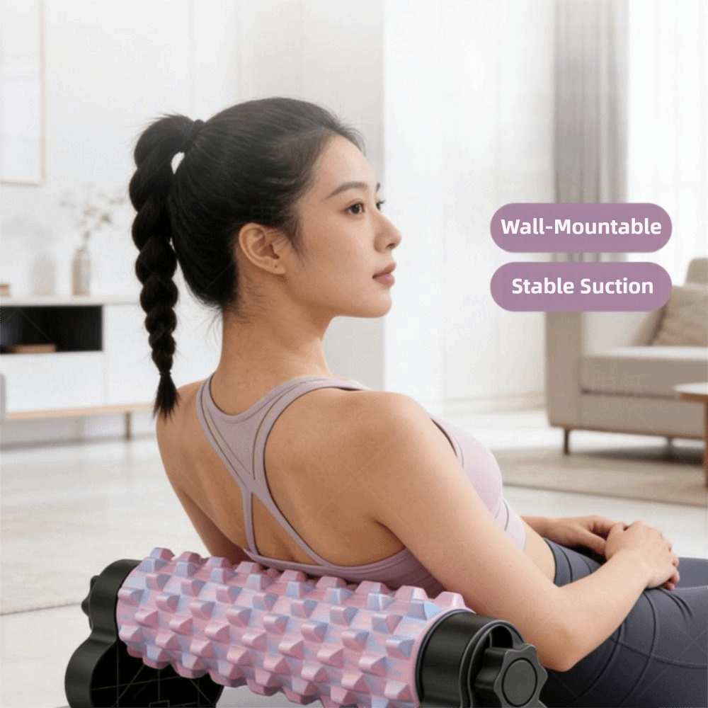 Home Gym Body Solid - โฟมโรลเลอร์นวดแบบแข็ง โฟมโรลเลอร์แบบมีถ้วยดูด โฟมโรลเลอร์สำหรับผ่อนคลายกล้ามเนื้อ โฟมโรลเลอร์แบบถอดได้ โฟมโรลเลอร์แบบมีถ้วยดูด โฟมโรลเลอร์สำหรับออกกำลังกายที่บ้าน