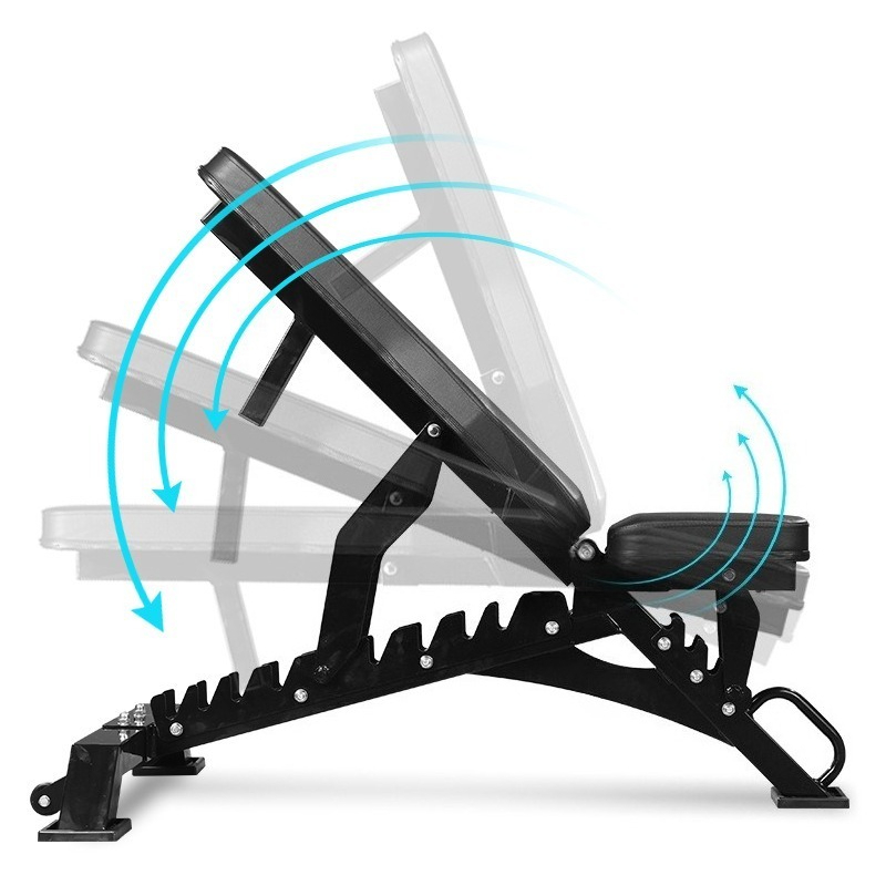 Home Gym Design - ม้านั่งยกน้ำหนักโลหะปรับระดับได้ พับเก็บได้ สำหรับยิมที่บ้าน เพาะกาย และฝึกความแข็งแรงทั่วร่างกาย สินค้ามาใหม่