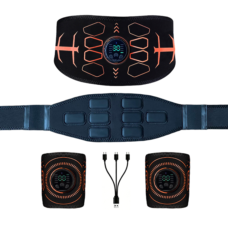 Home Gym Essentials - เข็มขัดกระชับหน้าท้องอัจฉริยะ เครื่องบริหารกล้ามเนื้อหน้าท้อง สำหรับการฝึกกล้ามเนื้อแขน ออกกำลังกายที่บ้าน ฟิตเนส นวด