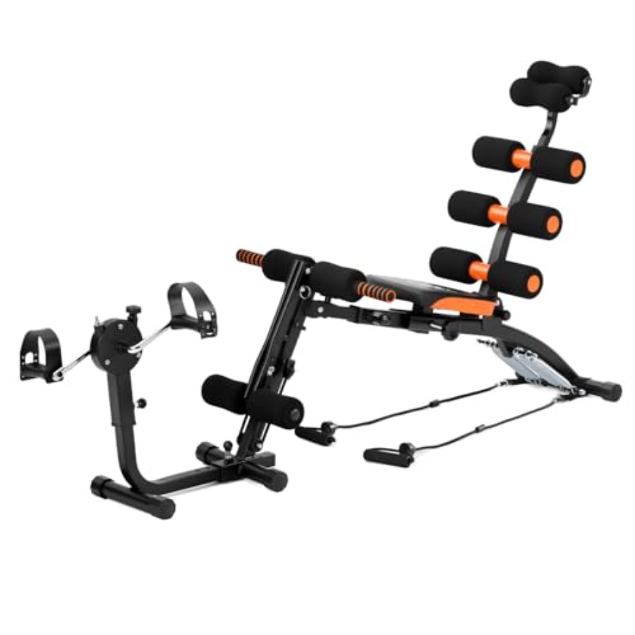 Home Gym Design - ม้านั่งออกกำลังกายหน้าท้องแบบปรับได้ เครื่องซิทอัพสำหรับยิมที่บ้าน ฝึกกล้ามเนื้อแกนกลางลำตัว โครงเหล็กแข็งแรงทนทาน สีดำ ดีไซน์พับเก็บได้