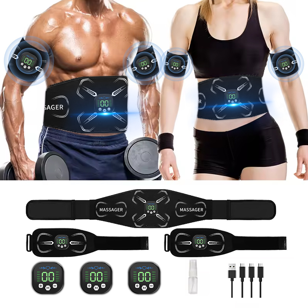 Home Gym Essentials - เครื่องกระตุ้นกล้ามเนื้อ EMS เครื่องฝึกกล้ามเนื้อหน้าท้อง บริหารกล้ามเนื้อแขน หน้าท้อง ขา