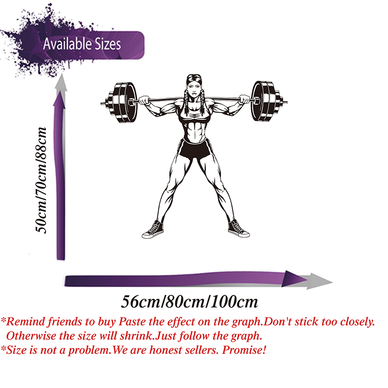 ขนาดใหญ่ผู้หญิง Dumbbells Wall - Home Gym Wallpaper บทวิจารณ์และราคา