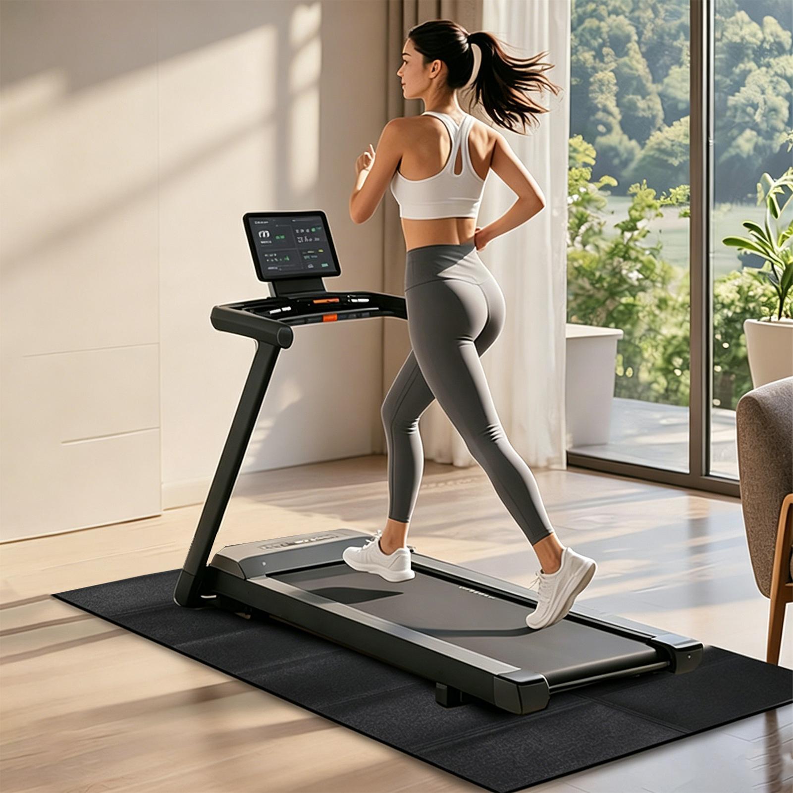 แผ่นรองพื้นลู่วิ่งไฟฟ้า ดูดซับ - Home Gym Workout Equipment บทวิจารณ์และราคา
