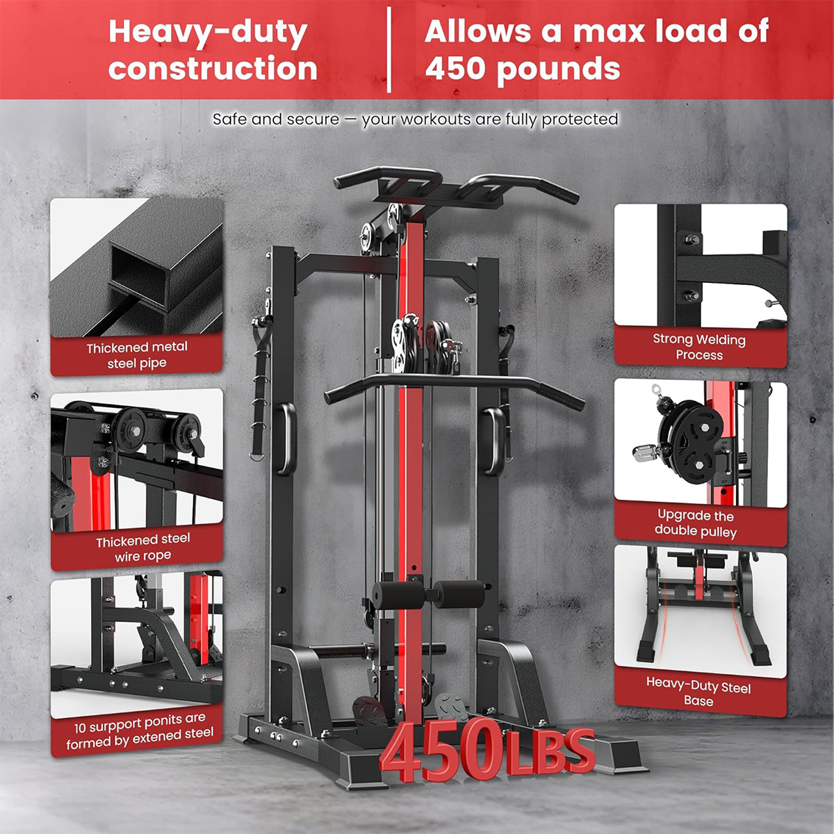 เครื่องออกกำลังกายที่บ้าน Poob - Home Gym Workout Equipment บทวิจารณ์และราคา