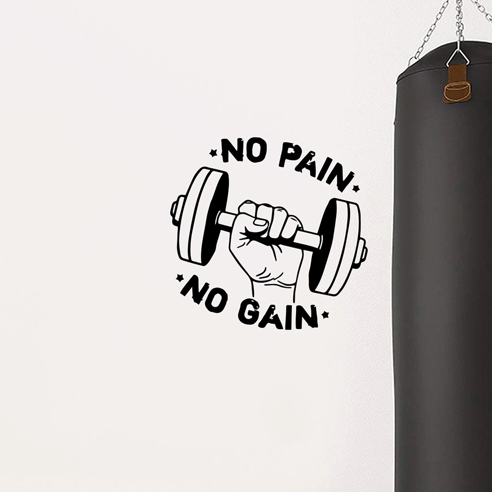 สติกเกอร์ติดผนังแบบไม่มีความเจ - Home Gym Wallpaper บทวิจารณ์และราคา