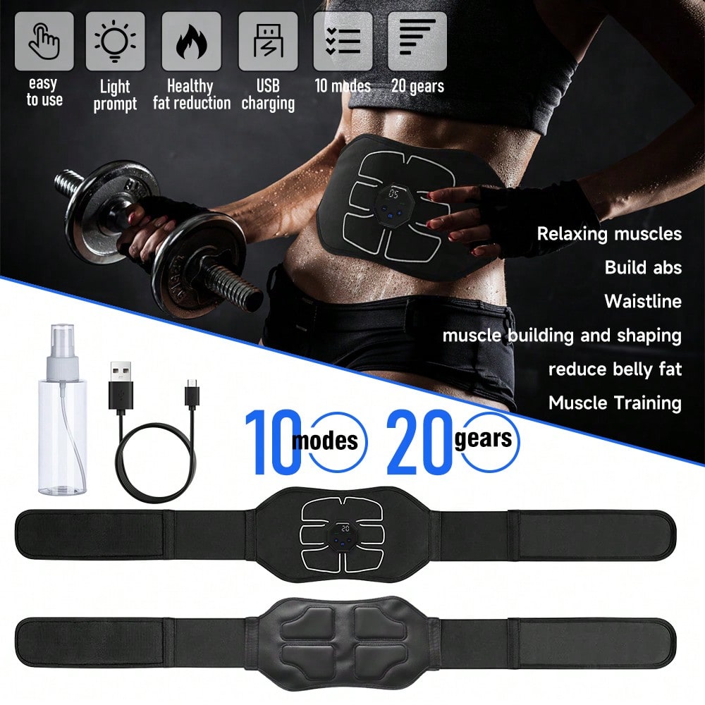 1 ชิ้นเข็มขัดฝึกกล้ามเนื้อหน้า - Home Gym Essentials บทวิจารณ์และราคา