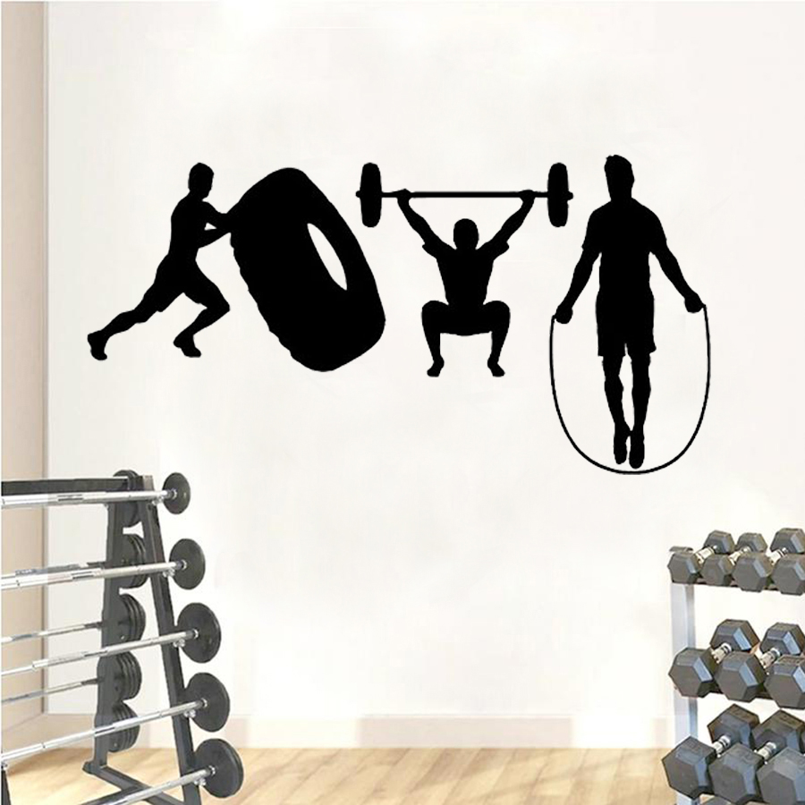 Crossfit Wall สติกเกอร์ GYM Fi - Home Gym Wallpaper บทวิจารณ์และราคา