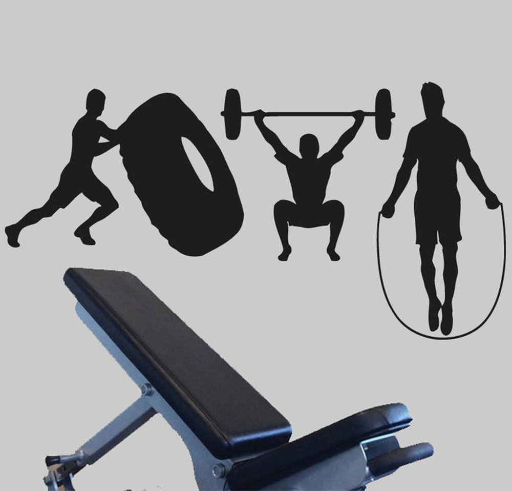 Crossfit Wall สติกเกอร์ GYM Fi - Home Gym Wallpaper บทวิจารณ์และราคา