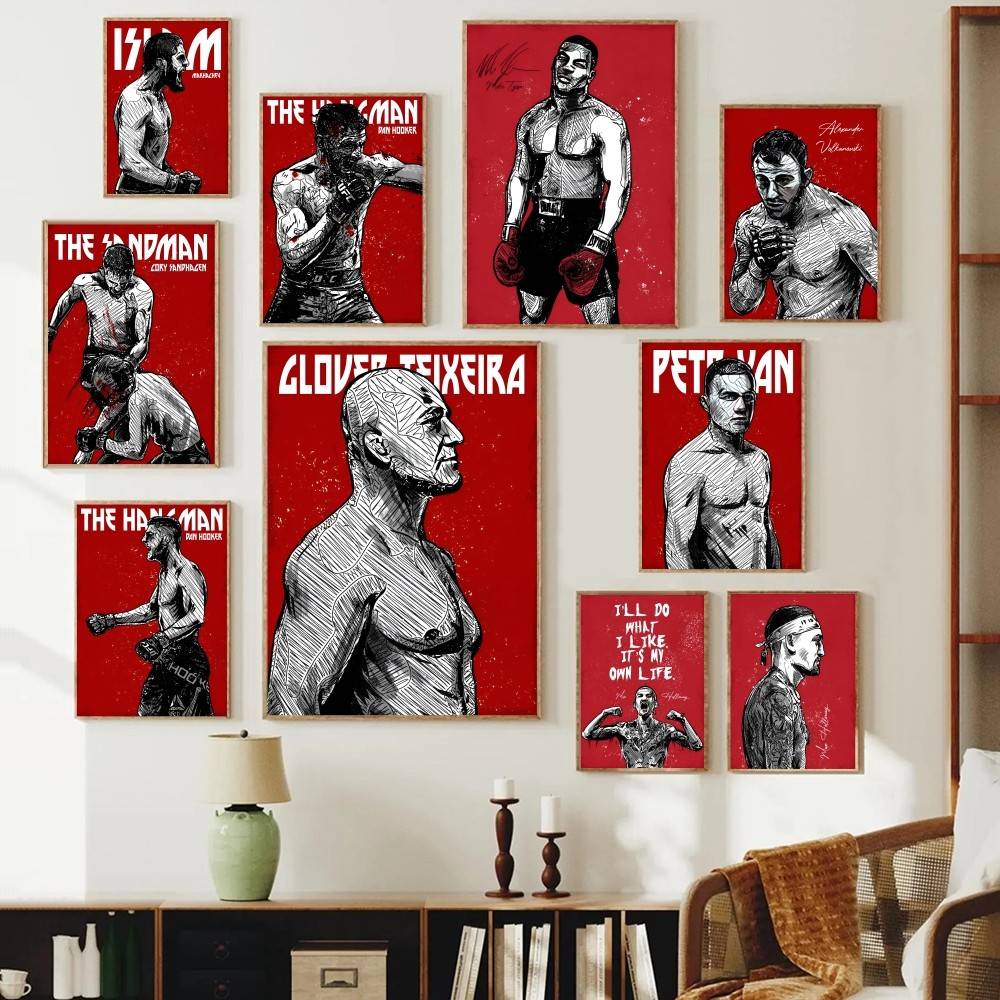 โปสเตอร์นักกีฬาแนวกรันจ์ ภาพนั - Home Gym Wallpaper บทวิจารณ์และราคา