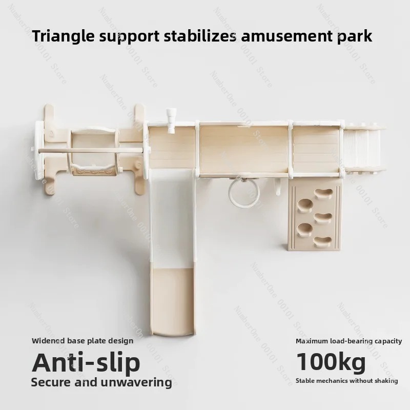 ชุดสไลด์และชิงช้าในร่ม 2-in-1, - Home Gym For Toddlers บทวิจารณ์และราคา
