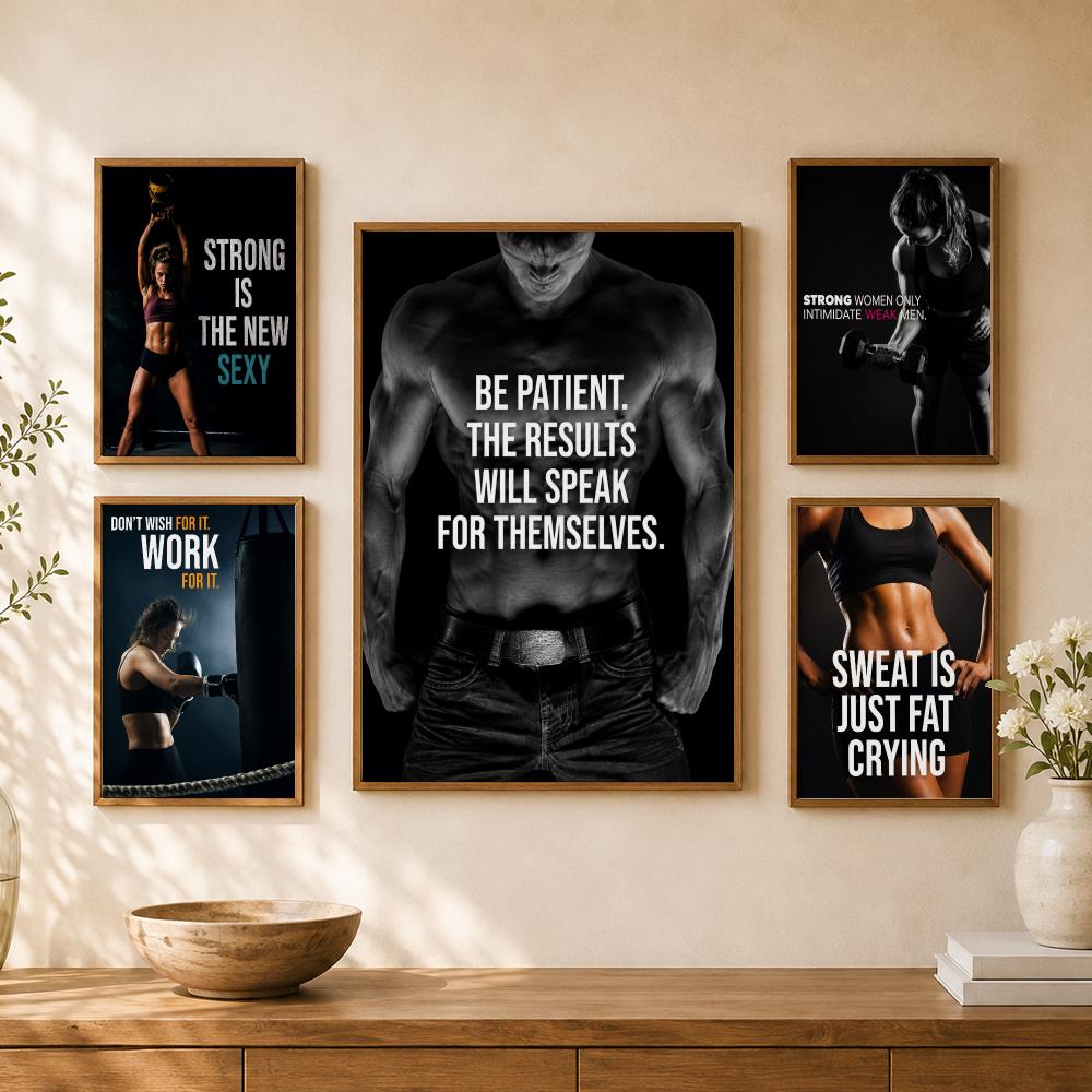 โปสเตอร์คำคมสร้างแรงบันดาลใจสำ - Home Gym Wallpaper บทวิจารณ์และราคา