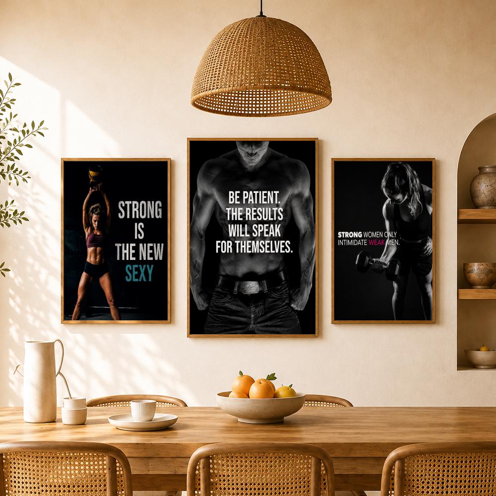โปสเตอร์คำคมสร้างแรงบันดาลใจสำ - Home Gym Wallpaper บทวิจารณ์และราคา