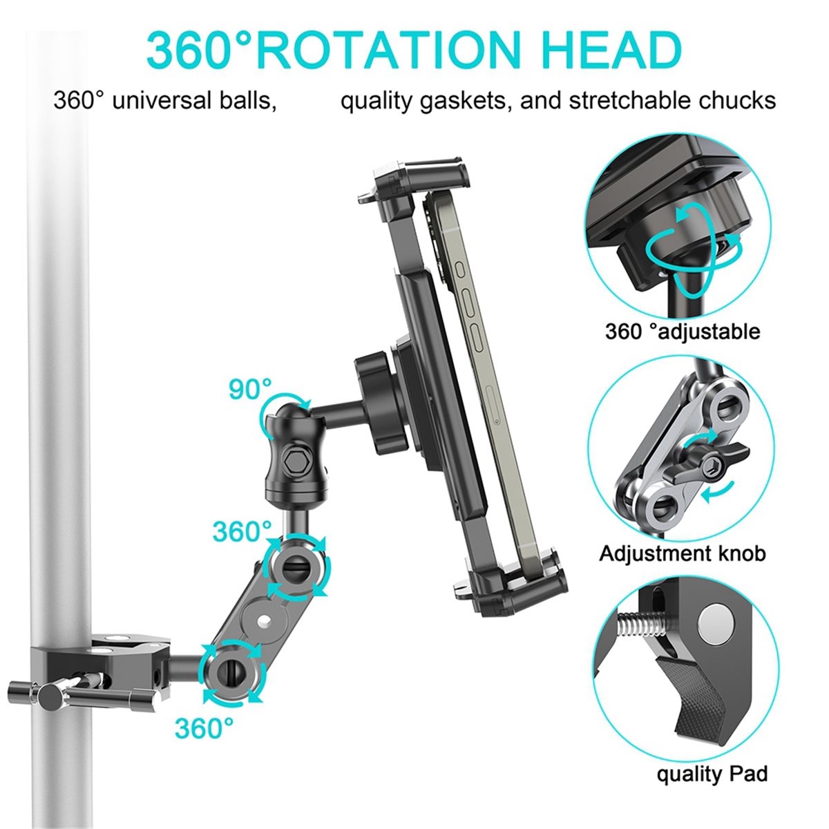 A40I ที่วางแท็บเล็ตสำหรับจักรย - Home Gym Video บทวิจารณ์และราคา