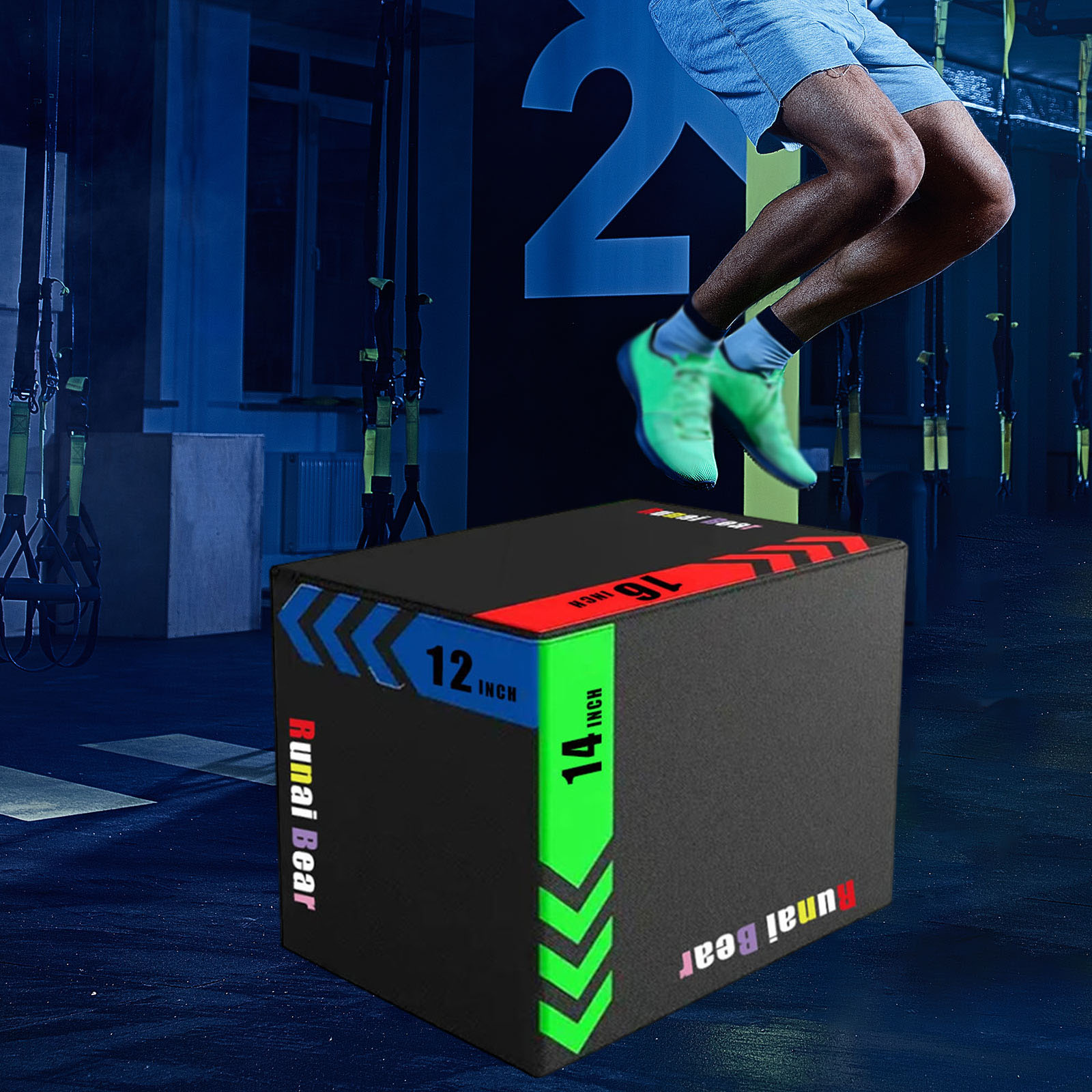 กล่องกระโดดพลายโอแบบพกพา อุปกร - Plyo Box Set บทวิจารณ์และราคา