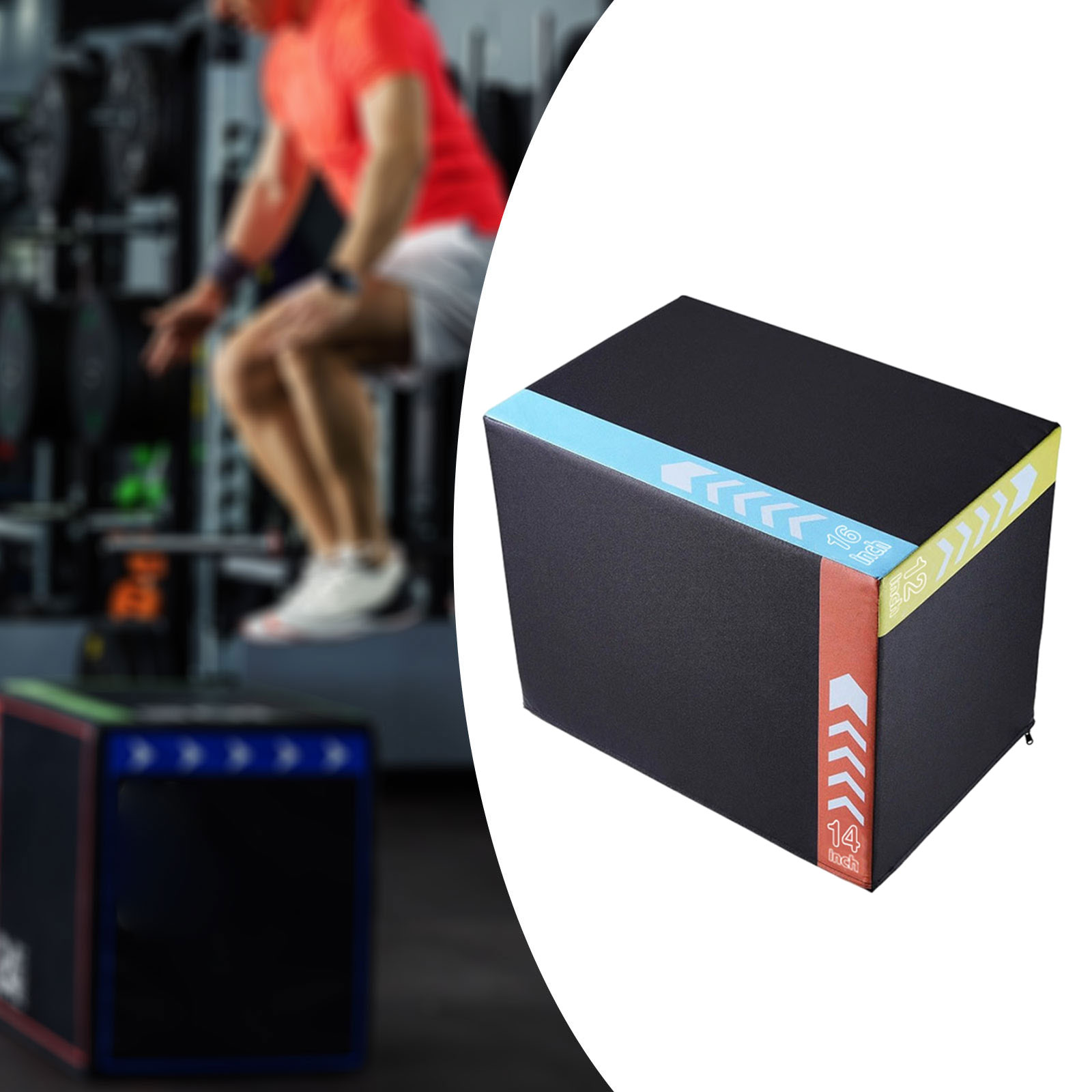 กล่องกระโดดพลายโอแบบพกพา อุปกร - Plyo Box Set บทวิจารณ์และราคา