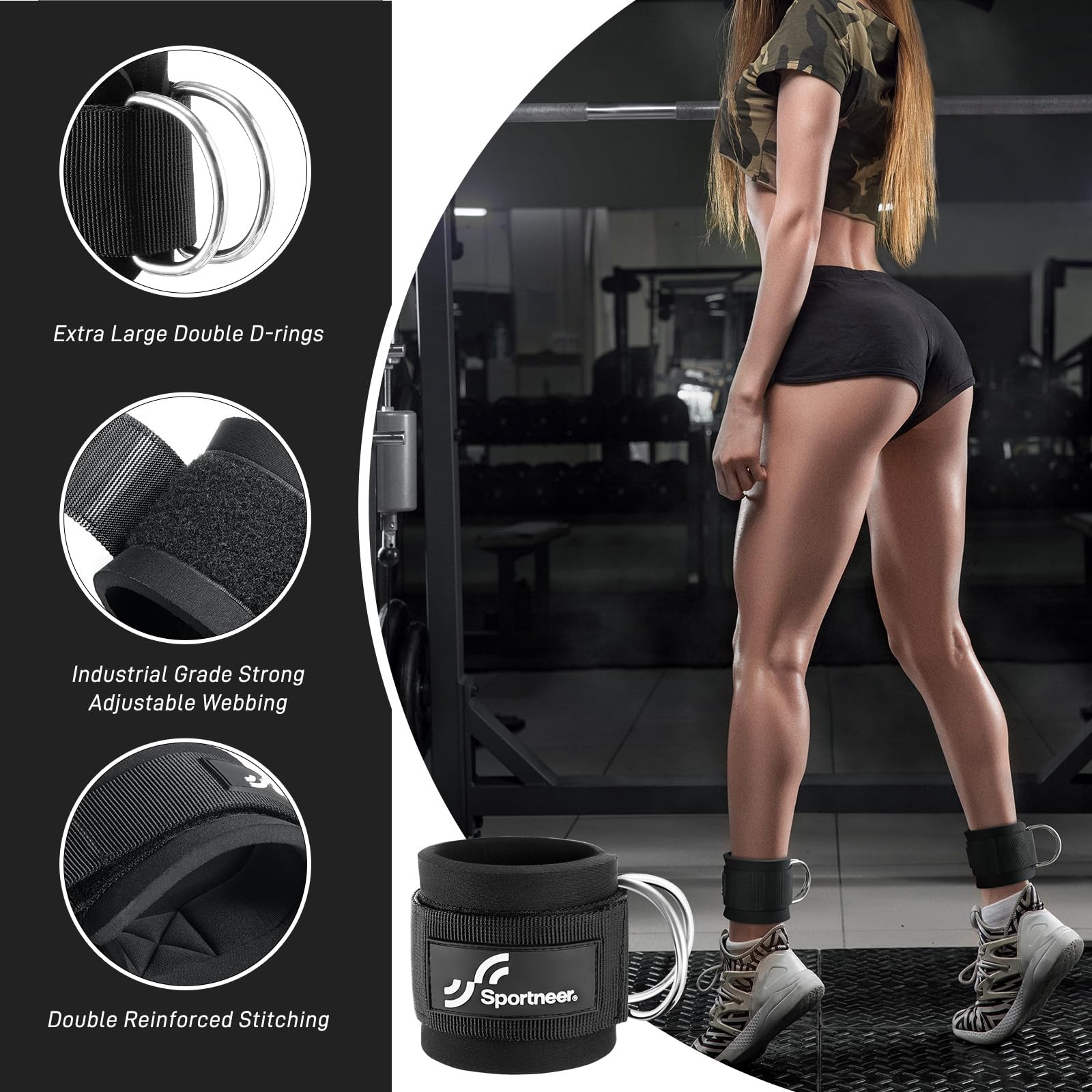 Sportneer สายรัดข้อเท้าปรับได้ - Home Gym Equipment Amazon บทวิจารณ์และราคา