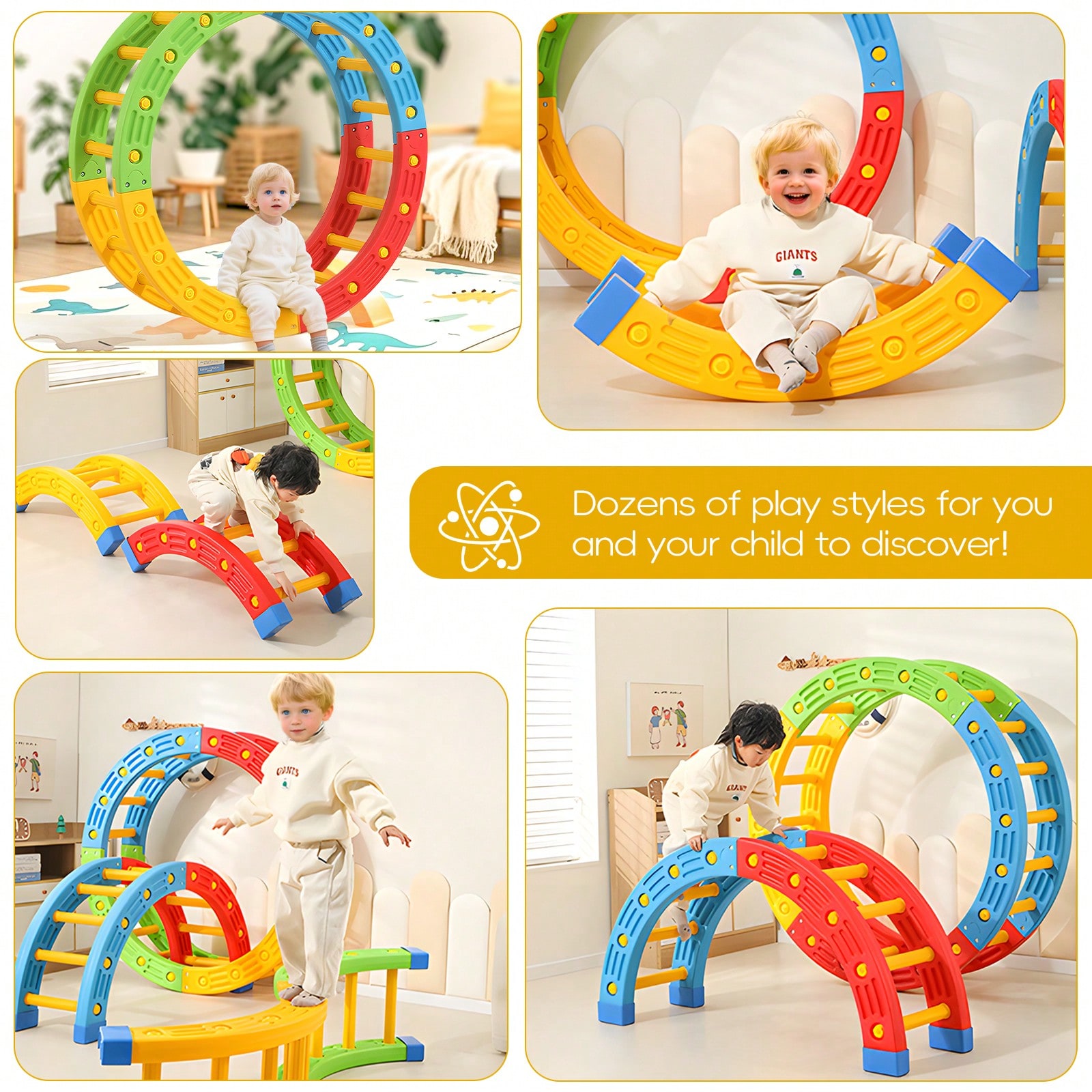 ของเล่นปีนป่ายสำหรับเด็กเล็กแบ - Home Gym For Toddlers บทวิจารณ์และราคา