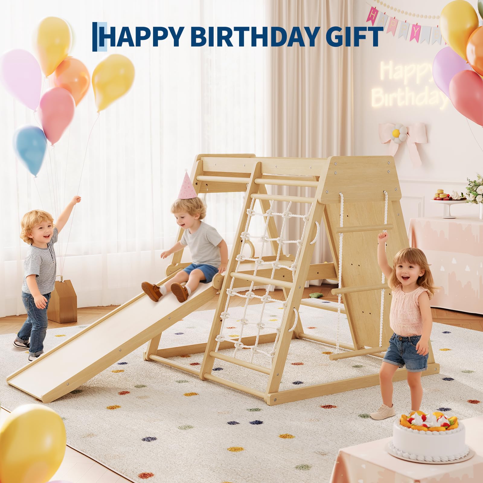 ชุดสนามเด็กเล่นในร่ม 6 in 1 สำ - Home Gym For Toddlers บทวิจารณ์และราคา