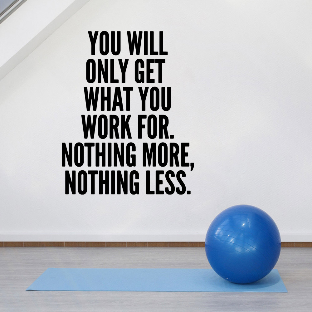 Drop Shipping GYM Wall Art Dec - Home Gym Wallpaper บทวิจารณ์และราคา