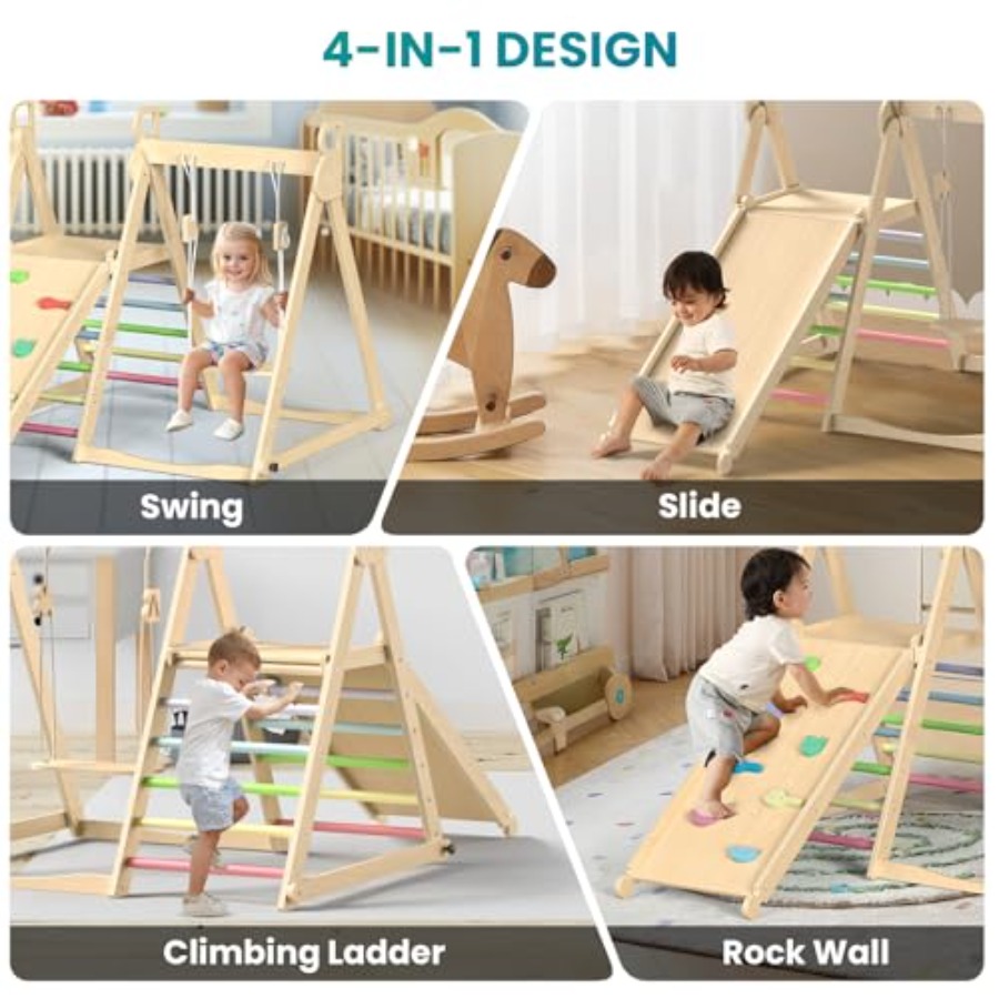 สนามเด็กเล่นในร่มสำหรับเด็กเล็ - Home Gym For Toddlers บทวิจารณ์และราคา