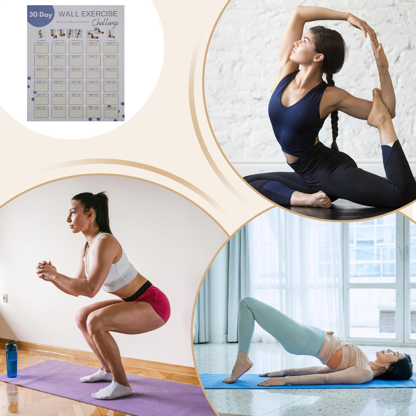Wall Fitness Planner 30 วัน Ho - Workout Plan Home Gym บทวิจารณ์และราคา
